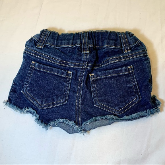 Toddler Girls 3T cutoff blue jean shorts adj waist - Picture 2 of 5